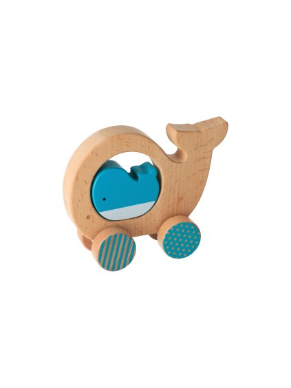 19980 drevena velryba na koleckach