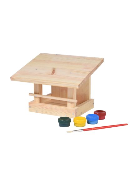 23967 drevene krmitko pro ptaky k dozdobeni 22 5 x 18 x 16 cm