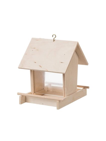 19899 drevene krmitko se sklenenym zasobnikem