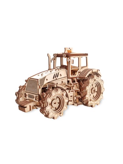 23385 drevene mechanicke 3d puzzle traktor