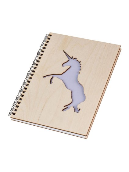 20988 dreveny blok a5 jednorozec