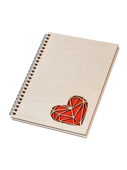 20964 dreveny blok a5 srdce ii