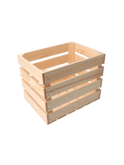 23319 drevena bedynka 40 x 30 x 30 cm bez rukojeti