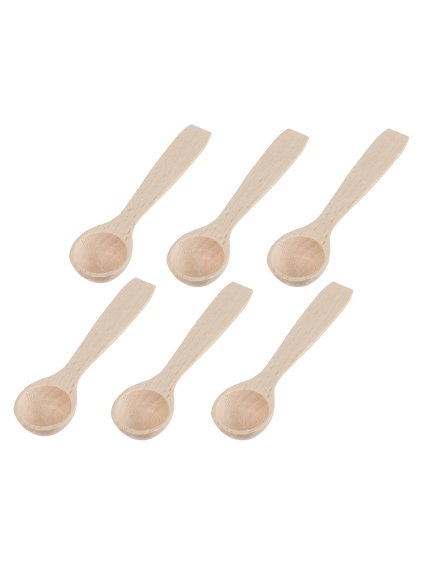 24897 drevena lzice 8 cm 6 ks v baleni