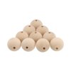 23265 drevene navlekaci koralky 3 cm 10 ks
