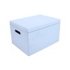 20421 dreveny box s vikem 40x30x23 cm svetle modry
