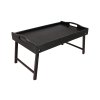 16395 dreveny servirovaci stolek do postele 50x30 cm tmavy