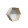 23562 prirodni police hexagon 35 x 30 5 x 14 cm