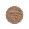 23616 drevena podlozka na snubni prsteny orech jemny venec