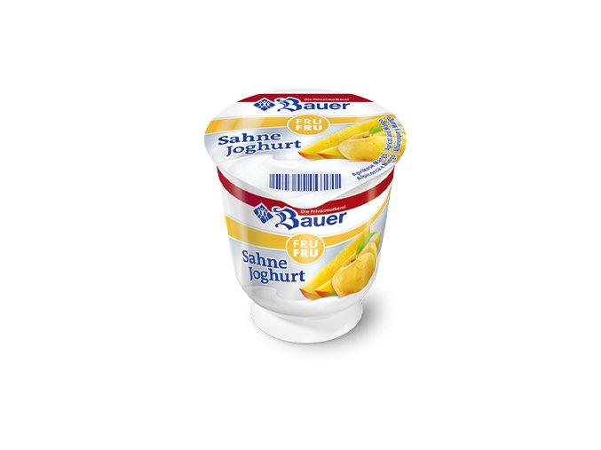 bauer natur joghurt trinkjoghurt aprikose mango frufru sahne