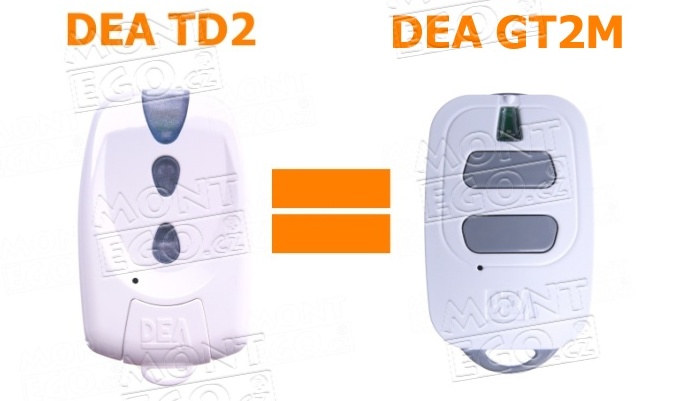 Dea GT2M - náhrada dálkového ovladače Dea TD2