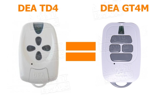 DEA GT4M - náhrada dálkového ovladače DEA TD4