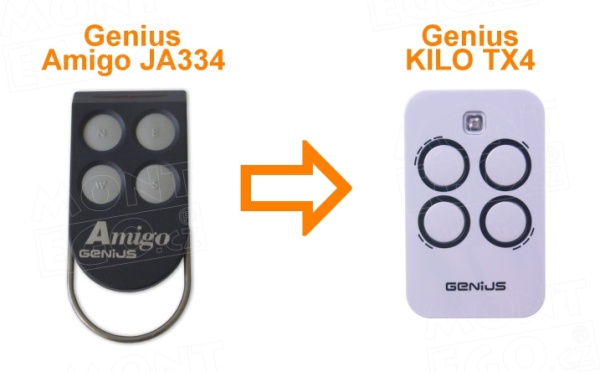 Genius KILO TX4 - náhrada dálkového ovladače Genius Amigo JA334