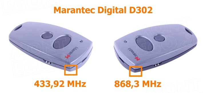 Ovladač Marantec Digital 382, 2-kanálový dálkový vysílač, 868,3 MHz