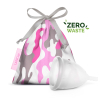 LadyCup Menstrual Cup Transparent Camo Pink