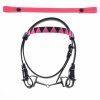 Zaumzeug mit 2 Stirnbändern rosa (Gr. M)