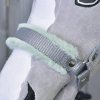 Hobby Horse Halfter grau mit mint Pelz
