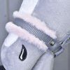 Hobby Horse Halfter grau mit pink Pelz (Gr. S)