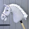 Hobby Horse Halfter grau mit pink Pelz (Gr. S)