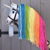 Hobby Horse Einhorn Rainbow mit Trense und Halfter