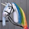 Hobby Horse Unicorn Rainbow mit schwarzem Halfter