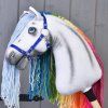 Hobby Horse Unicorn Rainbow mit schwarzem Halfter
