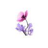 Maxi transparentní samolepky - Flowers, 11 ks