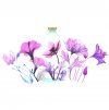 Maxi transparentní samolepky - Flowers, 11 ks