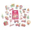Papírové samolepky - Christmas, 46 ks