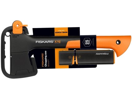 Sada sekera X7 + ostřič Fiskars 1020183