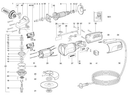 Malá úhlová bruska WQ 1000 Metabo 20035001