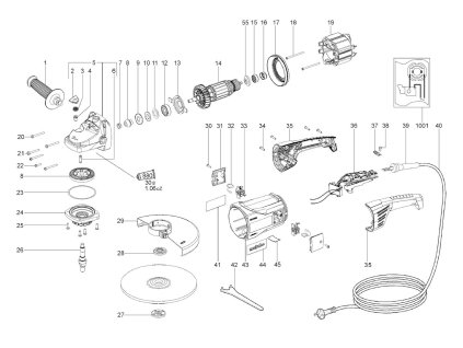 Velká Úhlová bruska WX 2000 Metabo 06421000