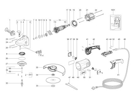 Velká Úhlová bruska W 21-180 Metabo 06440000