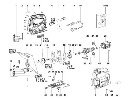 Přímočará pila STEB 80 Quick Metabo 01041000