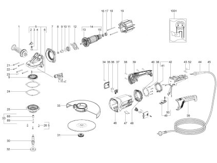 Velká Úhlová bruska WXLA 26-230 Quick Metabo 06455000