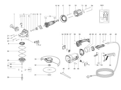 Velká Úhlová bruska W 22-180 Metabo 06456000