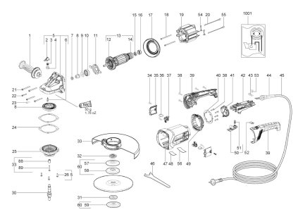 Velká Úhlová bruska W 24-230 Metabo 06448000
