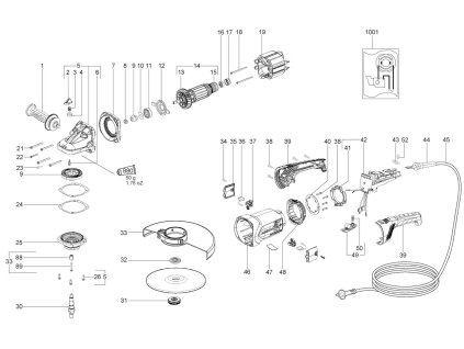 Velká Úhlová bruska WX 26-230 Quick Metabo 06454000