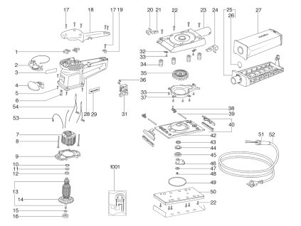 Vibrační bruska SR E 357 Metabo 00357000