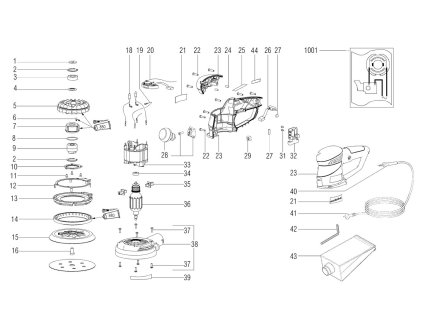 Excentrická bruska SXE 450 TurboTec Metabo 00129000