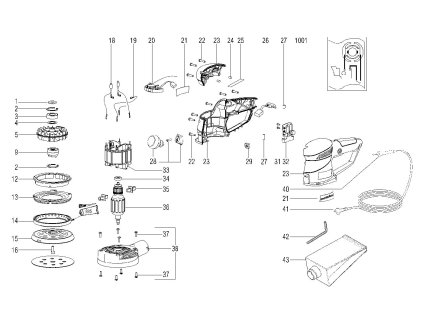Excentrická bruska SXE 425 TurboTec Metabo 00131000
