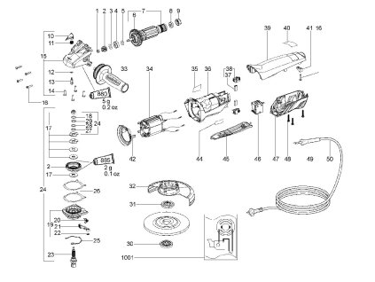 Malá úhlová bruska WP 8-125 QuickProtect Metabo 00268000