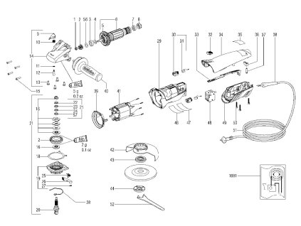 Malá úhlová bruska W 8-125 Metabo 00263000