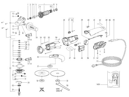 Malá úhlová bruska WE 14-125 VS Metabo 00292000
