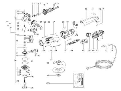 Malá úhlová bruska WEPA 14-125 QuickProtect Metabo 00304000