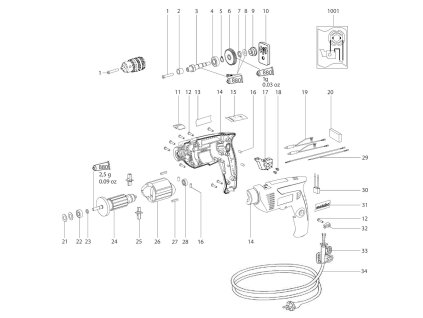 Vrtačka B 561 Metabo 01161000