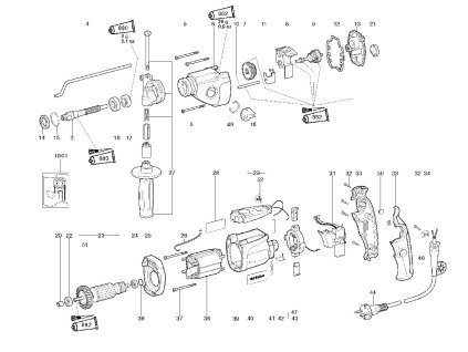 Příklepová vrtačka SBE 1010 Plus Metabo 01108000