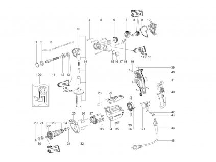 Příklepová vrtačka SBE 1100 Plus Metabo 00867000