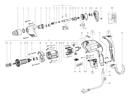 Šroubovák SE 2800 Metabo 20003000