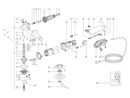 Malá úhlová bruska W 8-100 Metabo 00258000